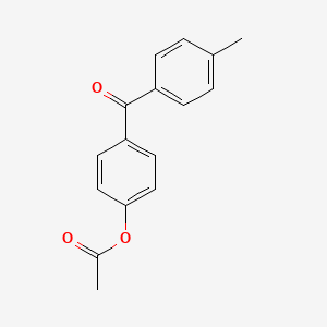 molecular formula C16H14O3 B1315533 4-乙酰氧基-4'-甲基二苯甲酮 CAS No. 93958-35-1