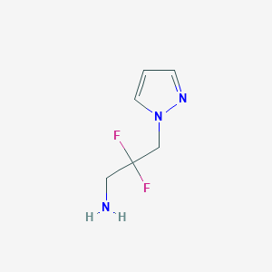 2,2-Difluoro-3-(1H-pyrazol-1-yl)propan-1-amine