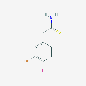 2-(3-Bromo-4-fluorophenyl)ethanethioamide