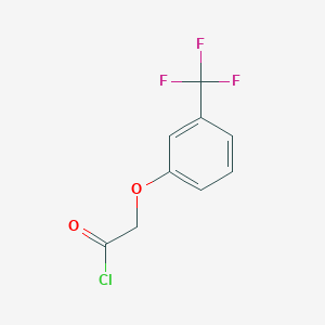 molecular formula C9H6ClF3O2 B1315536 [3-(Trifluoromethyl)phenoxy]acetyl chloride CAS No. 85630-83-7