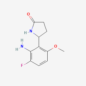 5-(2-Amino-3-fluoro-6-methoxyphenyl)pyrrolidin-2-one