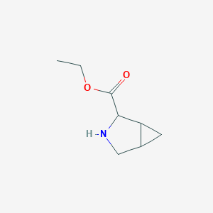 molecular formula C8H13NO2 B1315539 Ethyl 3-azabicyclo[3.1.0]hexane-2-carboxylate CAS No. 75715-99-0