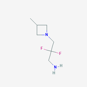 2,2-Difluoro-3-(3-methylazetidin-1-yl)propan-1-amine