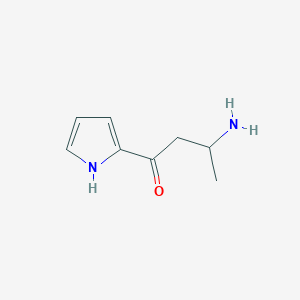 3-Amino-1-(1H-pyrrol-2-yl)butan-1-one