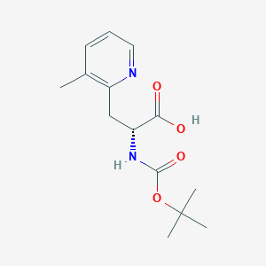 (2R)-2-{[(tert-butoxy)carbonyl]amino}-3-(3-methylpyridin-2-yl)propanoic acid