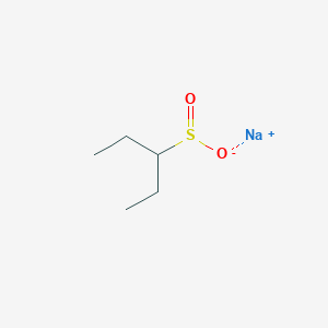 molecular formula C5H11NaO2S B13155451 Sodium pentane-3-sulfinate 