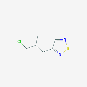 3-(3-Chloro-2-methylpropyl)-1,2,5-thiadiazole