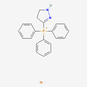 molecular formula C21H20BrN2P B13155482 (4,5-Dihydro-1H-pyrazol-3-yl)(triphenyl)phosphanium bromide CAS No. 32251-61-9