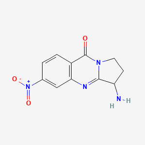 3-amino-6-nitro-1H,2H,3H,9H-pyrrolo[2,1-b]quinazolin-9-one