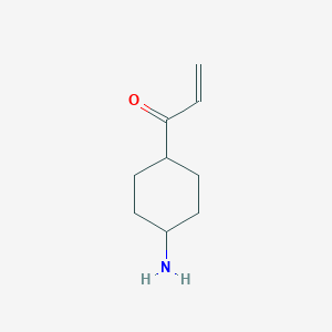 molecular formula C9H15NO B13155527 1-(4-Aminocyclohexyl)prop-2-en-1-one 