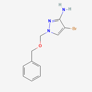 1-[(Benzyloxy)methyl]-4-bromo-1H-pyrazol-3-amine