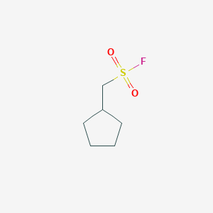 molecular formula C6H11FO2S B13155580 Cyclopentylmethanesulfonyl fluoride 