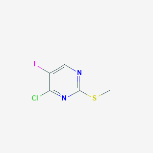 molecular formula C5H4ClIN2S B1315559 4-Chloro-5-iodo-2-(methylthio)pyrimidine CAS No. 111079-19-7