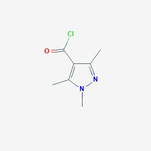 molecular formula C7H9ClN2O B1315561 1,3,5-三甲基-1H-吡唑-4-甲酰氯 CAS No. 98298-63-6