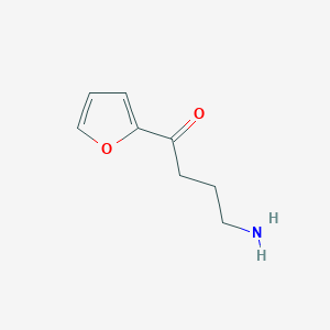 molecular formula C8H11NO2 B13155624 4-Amino-1-(furan-2-YL)butan-1-one 