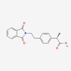 molecular formula C19H17NO4 B13155647 (S)-2-(4-(2-(1,3-Dioxoisoindolin-2-YL)ethyl)phenyl)propanoic acid 