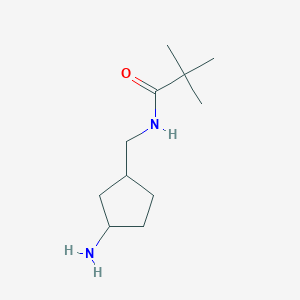 N-[(3-aminocyclopentyl)methyl]-2,2-dimethylpropanamide