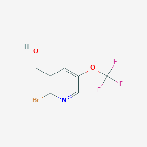 molecular formula C7H5BrF3NO2 B13155701 (2-Bromo-5-(trifluoromethoxy)pyridin-3-yl)methanol 