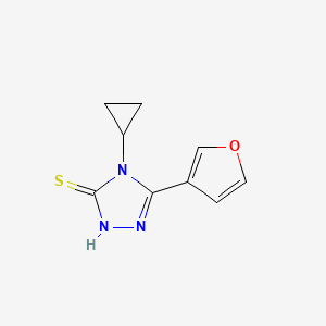 4-Cyclopropyl-5-(furan-3-YL)-4H-1,2,4-triazole-3-thiol