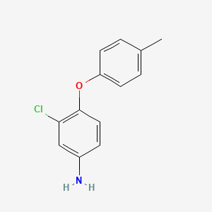 molecular formula C13H12ClNO B1315571 3-氯-4-(4-甲基苯氧基)苯胺 CAS No. 56966-55-3