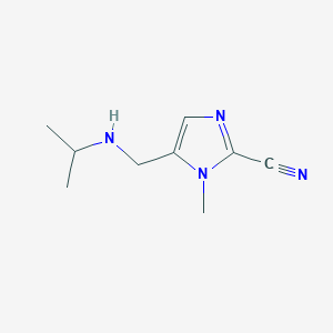 1-Methyl-5-{[(propan-2-yl)amino]methyl}-1H-imidazole-2-carbonitrile