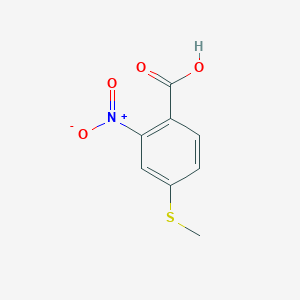 molecular formula C8H7NO4S B1315575 4-Methylsulfanyl-2-nitro-benzoic acid 
