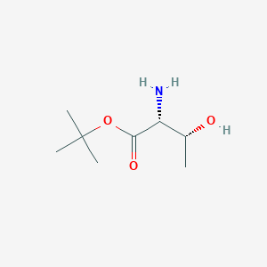 molecular formula C8H17NO3 B13155763 tert-butyl (2R,3R)-2-amino-3-hydroxybutanoate 