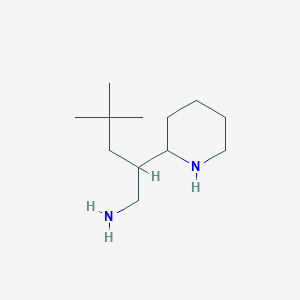 4,4-Dimethyl-2-(piperidin-2-yl)pentan-1-amine