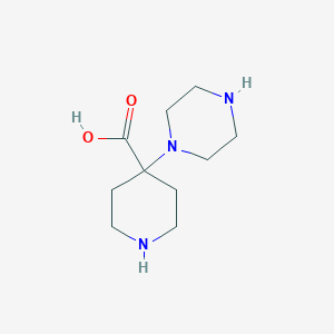 4-(Piperazin-1-YL)piperidine-4-carboxylic acid