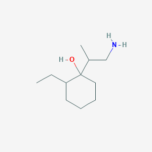 1-(1-Aminopropan-2-yl)-2-ethylcyclohexan-1-ol