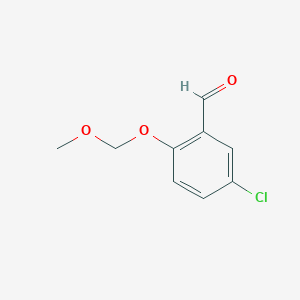 molecular formula C9H9ClO3 B1315581 5-氯-2-(甲氧甲氧基)苯甲醛 CAS No. 115560-38-8