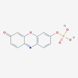 3H-Phenoxazin-3-one, 7-(phosphonooxy)-