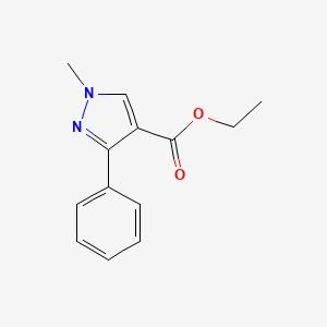 molecular formula C13H14N2O2 B1315584 1-甲基-3-苯基-1H-吡唑-4-羧酸乙酯 CAS No. 116344-31-1