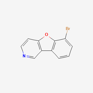 molecular formula C11H6BrNO B13155855 6-Bromobenzofuro[3,2-c]pyridine 