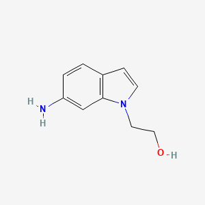 molecular formula C10H12N2O B13155899 2-(6-Amino-1H-indol-1-YL)ethan-1-OL 