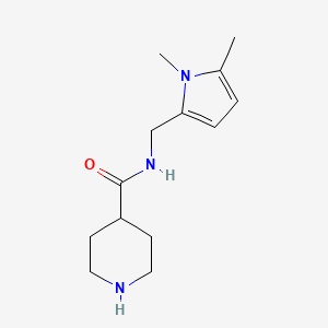 N-[(1,5-dimethyl-1H-pyrrol-2-yl)methyl]piperidine-4-carboxamide