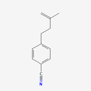 molecular formula C12H13N B1315594 4-(4-氰基苯基)-2-甲基-1-丁烯 CAS No. 90433-26-4