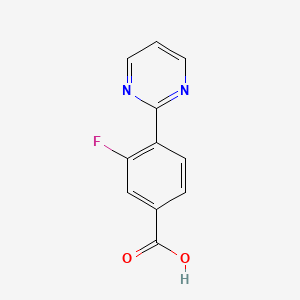 3-Fluoro-4-pyrimidin-2-YL-benzoic acid