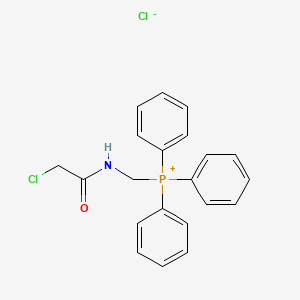 molecular formula C21H20Cl2NOP B13155987 ((2-Chloroacetamido)methyl)triphenylphosphonium chloride CAS No. 142414-39-9