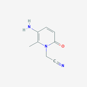 2-(5-Amino-6-methyl-2-oxo-1,2-dihydropyridin-1-yl)acetonitrile