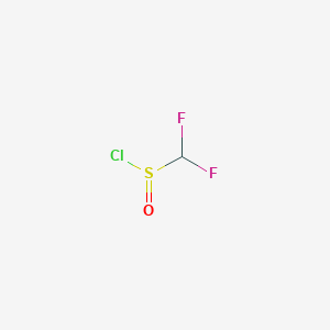 molecular formula CHClF2OS B13156004 Difluoromethanesulfinyl chloride 