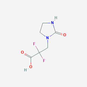 2,2-Difluoro-3-(2-oxoimidazolidin-1-yl)propanoic acid