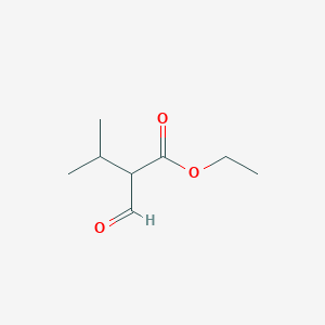 molecular formula C8H14O3 B1315604 2-甲酰-3-甲基丁酸乙酯 CAS No. 21474-92-0