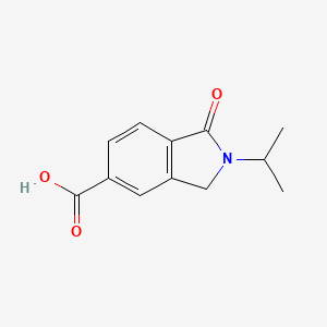 molecular formula C12H13NO3 B13156045 1-Oxo-2-(propan-2-yl)-2,3-dihydro-1H-isoindole-5-carboxylic acid 