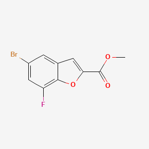 Methyl5-bromo-7-fluorobenzofuran-2-carboxylate