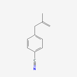 molecular formula C11H11N B1315610 3-(4-氰基苯基)-2-甲基-1-丙烯 CAS No. 97780-97-7