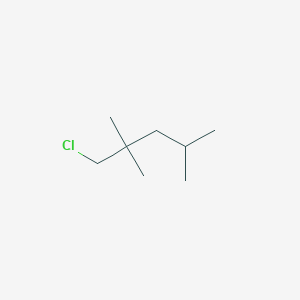 molecular formula C8H17Cl B13156102 1-Chloro-2,2,4-trimethylpentane CAS No. 2371-06-4