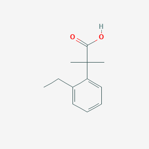 molecular formula C12H16O2 B13156149 2-(2-Ethylphenyl)-2-methylpropanoic acid 