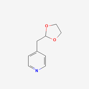 molecular formula C9H11NO2 B13156172 4-((1,3-Dioxolan-2-yl)methyl)pyridine 