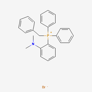 molecular formula C27H27BrNP B13156189 benzyl(2-(Dimethylamino)phenyl)diphenylphosphonium bromide 